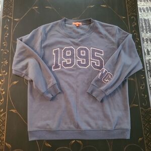 Women's Blue 1995 Graphic Sweater